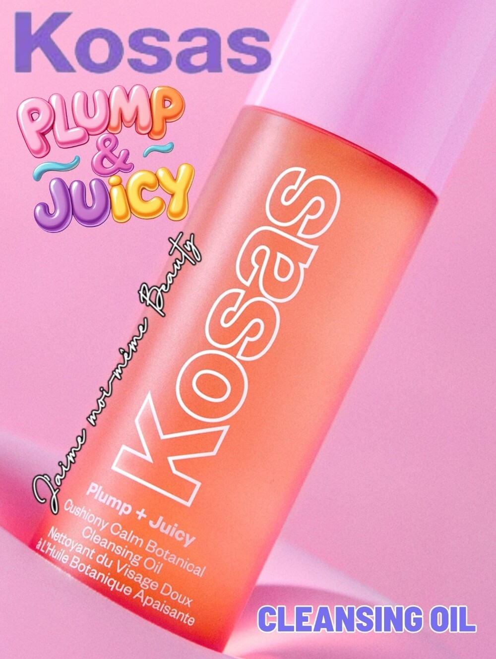Kosas Plump & Juicy Makeup Removing Cleansing Oil  - NEW